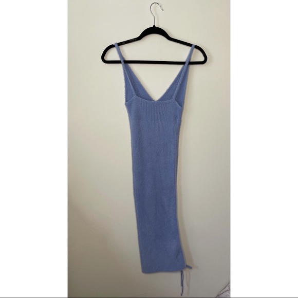 Fashion Nova Light Blue Fuzzy Sweater Dress - Picture 6 of 7